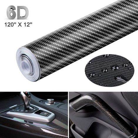 3M x 0,3M Kfz-Klebefolie – Wasserdichtes Carbonfaser-Vinyl – Einfache, blasenfreie Anbringung – Für Autos, Motorräder und Computer (1/5)