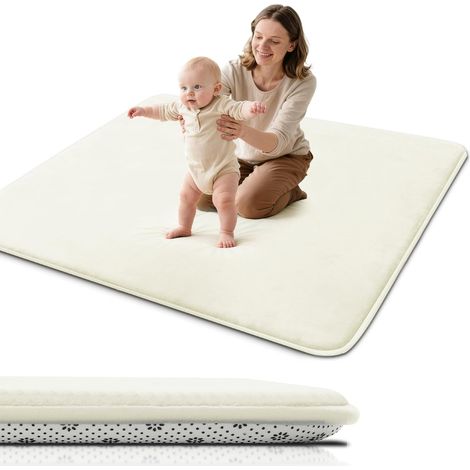 Tapis d'Eveil Bebe Ferme,Tapis De Jeux Bebe Épaisseur Éponge (1/5)