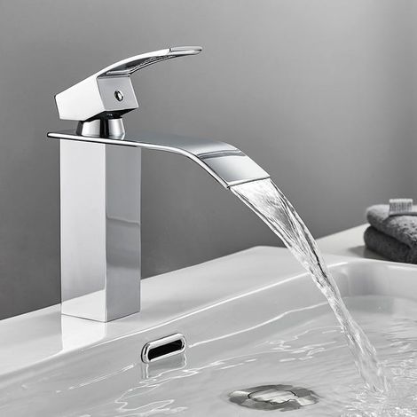 Grifo monomando de baño, grifo mezclador de cascada para lavabo, grifo monomando para lavabo, modelo UE