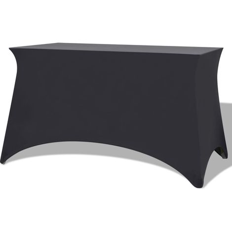 Stretch Table Slipcovers 2 pcs 120x60,5x74 cm Anthracite vidaXL