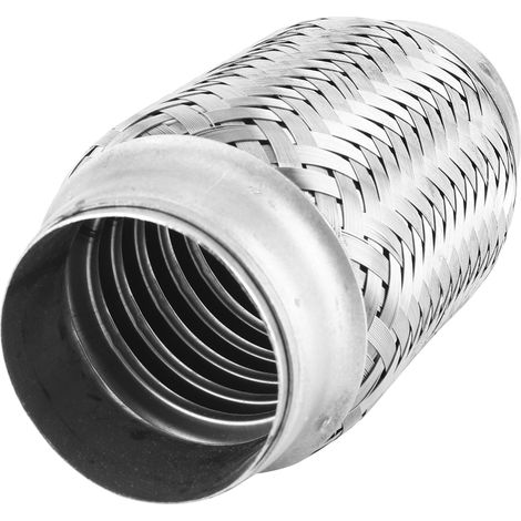 Tuyau flexible échappement 2,25x6 pouces acier inoxydable à souder joint universel (1/5)