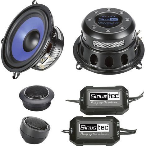 Set de haut-parleurs 2 voies à encastrer 250 W Sinustec ST-130 Y45050 (1/2)