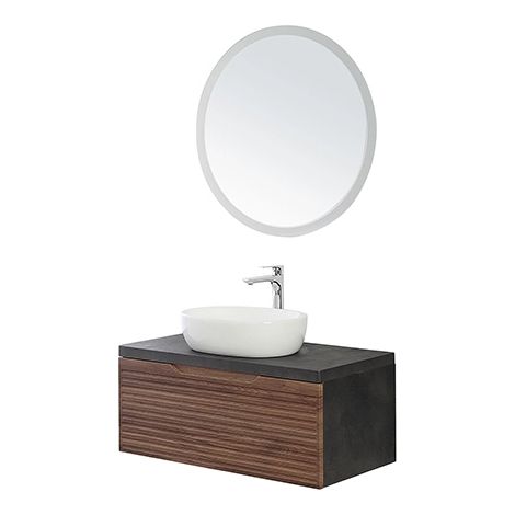 mobile bagno "ravello" noce, 90x46x40 cm (1/3)