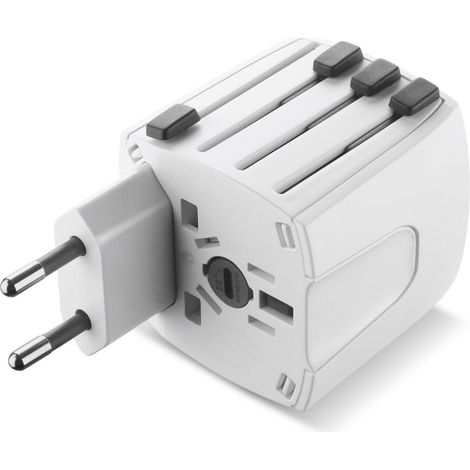 Cellularline WTA Netzstecker-Adapter Weiß