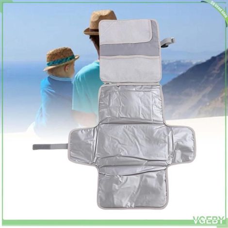 Fafeicy Matelas à langer pour nouveau-né Tapis à Langer Pour Nouveau-né Lavable En Machine Pour L'extérieur puericulture siege Gris (1/5)