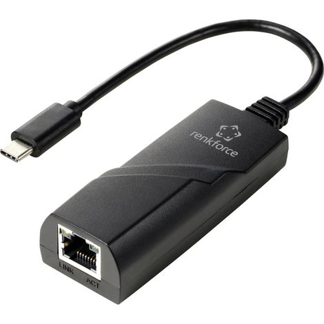 Adaptateur réseau Renkforce RF-TCA-330 1000 MBit/s USB-C® (USB 3.2 Gen 1), Gigabit-LAN (1 Gbit/s)