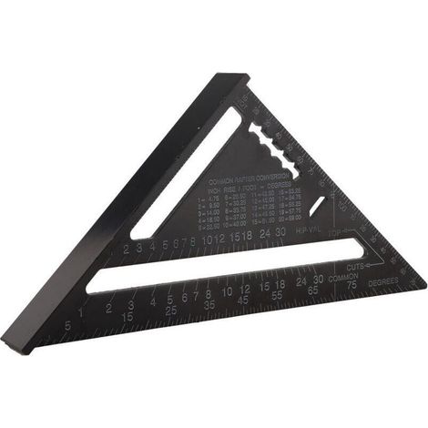 Profilé daluminium de 7 pouces, équerre oxydée noire, métrique Crezuo (1/4)