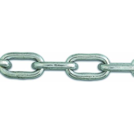 Chapuis LVBS4 Catena saldata maglia corta - Acciaio zincato - 75 kg - Diametro 3,5 mm - Lunghezza 2,5 m