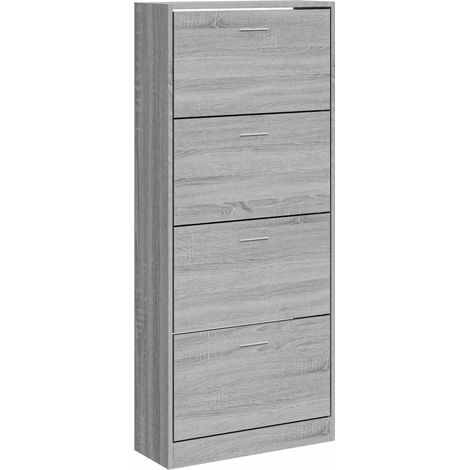 Maison Exclusive - Scarpiera Grigio Sonoma 63x24x147 cm in Legno Multistrato (1/5)