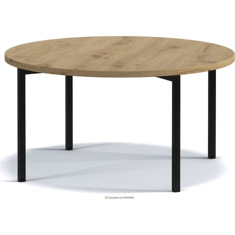 KONSIMO GERIS Couchtische Wohnzimmertisch Spanplatte, dunkebraun
