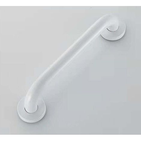 White 500mm Shower Grab Bar, Safety Shower Handle, Toilet Grab Bar for the Disabled, Support Bar for Toilet, Shower and Toilet Support Bar (1/4)