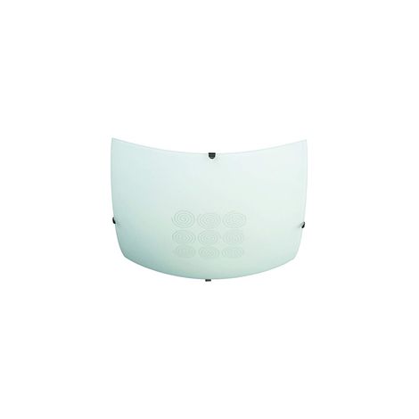 CRISSY Vetro Quadr. Decoro Bianco - 30 cm
