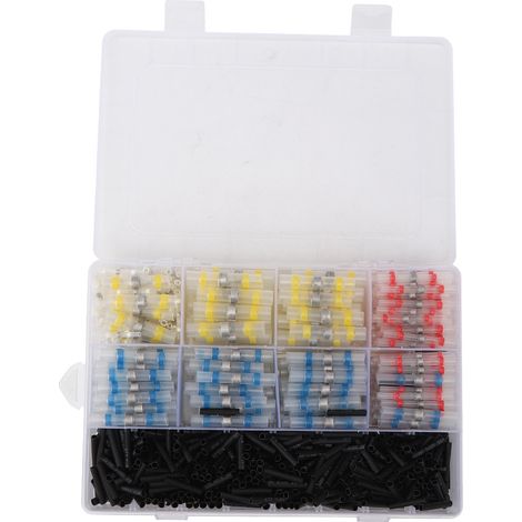Lot de 800 manchons à souder étanches, kit de soudure étanche gaine thermorétractable, accessoire industriel d'isolation. (1/5)