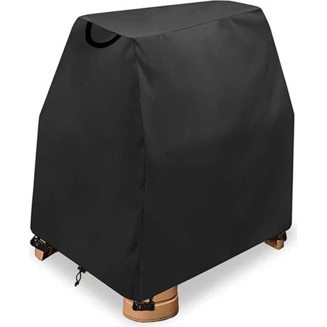 Funda impermeable para mesas de agua y juegos, Cubierta impermeable para exteriores, Tela Oxford resistente al polvo y al sol, Negra (1/5)