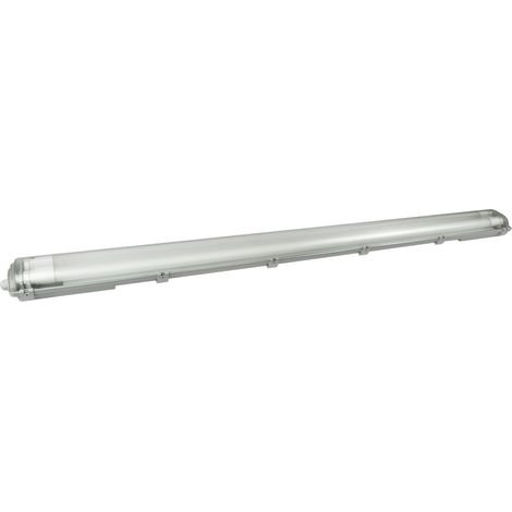 TrendLine Feuchtraumleuchte 2-flammig grau 129 cm neutralweiß