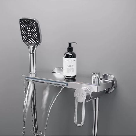 Robinet mitigeur murale cascade, Giro chrome (1/5)