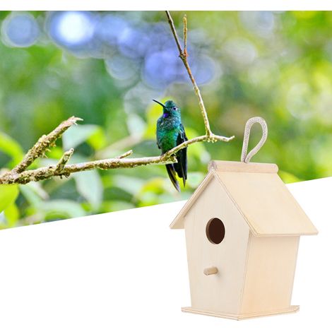 Nid d'oiseau en bois, nichoir chaud, cage à oiseaux en bois, cage extérieure pour perruches ondulées, cage pour mainates, cage suspendue pour oiseaux (1/5)