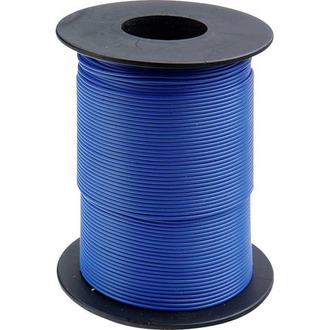 Fil de câblage Donau Elektronik 119-12 1 x 0.14 mm² bleu 100 m