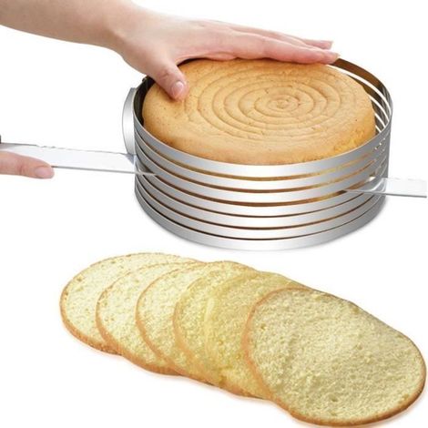 Coupe-Gâteaux Réglable en Acier Inoxydable - Trancheuse à Gâteaux et Pâtisseries