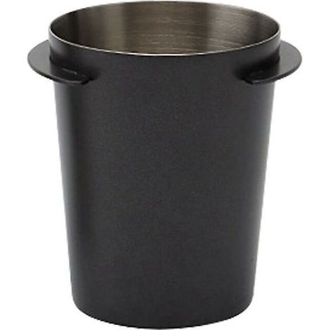 Schwarzer 54-mm-Messbecher für Kaffeefilter an Espressomaschine EK43