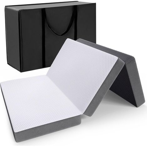 Matelas Pliable 140x200x10cm, Matelas d'invité Pliant en Mousse (1/5)
