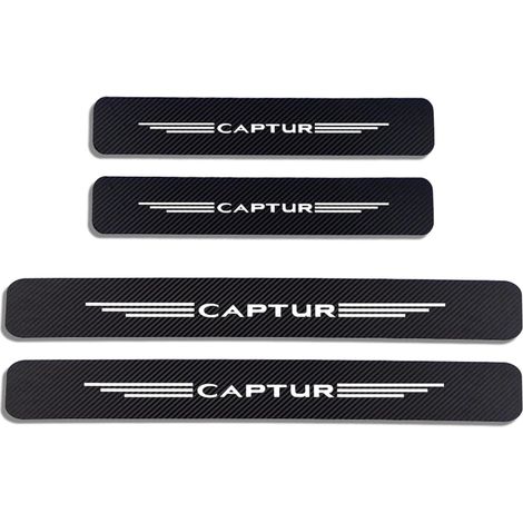 Lot de 4 patins en fibre de carbone pour autocollant de voiture, pour, film de protection seuil de porte de voiture, anti-rayures, accessoires décoratifs, blanc (1/5)