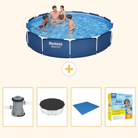 Bestway Bestway Steel Pro Ronde - 366x76 cm - 5-pièces S198 (1/5)