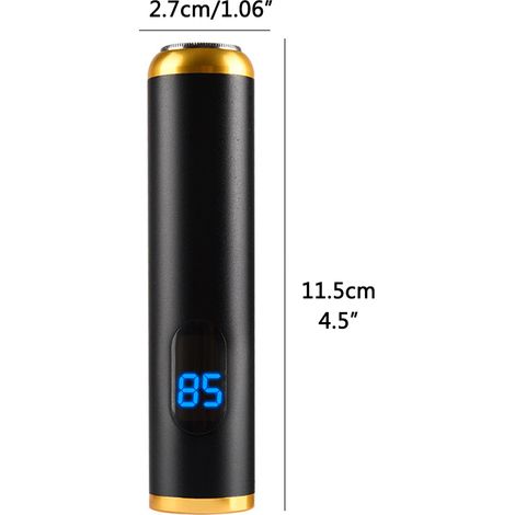 Mini Rasoir Électrique Portable Tondeuse Homme Rechargeable USB Épilation Visage Corps Voyage Maison (1/5)