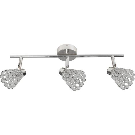 Plafonnier moderne chrome cristal 3xG9 Candellux Glossy (1/2)