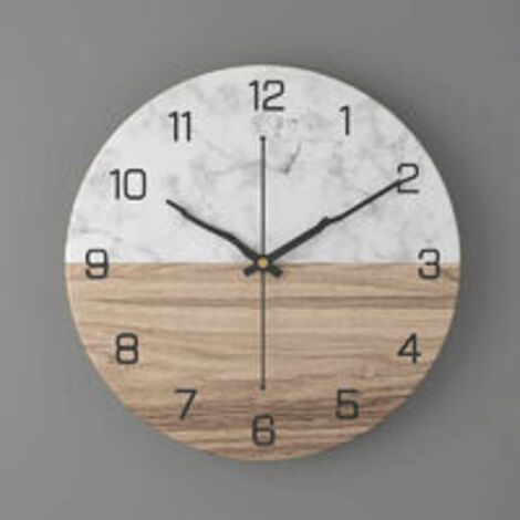 Ciel-Horloge murale en métal de 30 cm, design moderne, silencieuse et décorative, style rétro pour la maison (1/5)