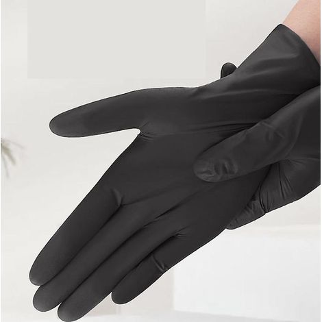Boîte extra large de 100 gants en nitrile noir (1/5)
