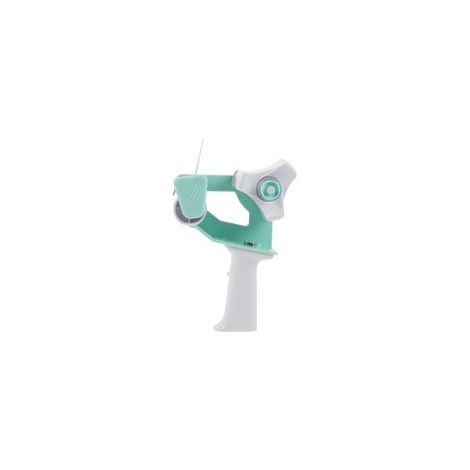 Dévidoir de Ruban Adhésif Manuel Portable pour Emballage et Fermeture de Cartons, Coupe-ruban Léger Vert Clair, Outil Multifonction Compact pour Distribution et Découpe de Ruban