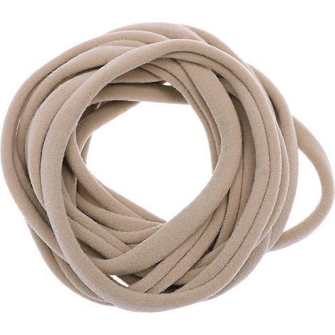 Packung mit 20 nahtlosen, elastischen Nylon-Stirnbändern für Babys und Neugeborene (Khaki) - Khaki (1/3)