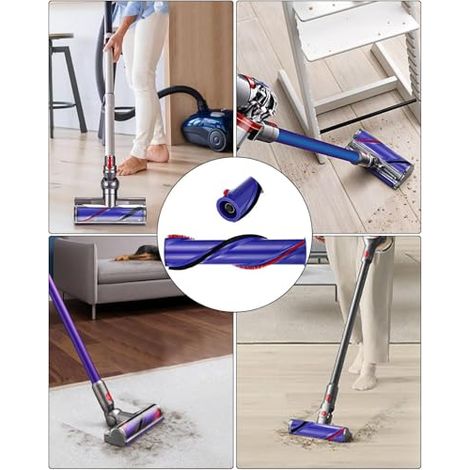 Brosse de Rechange pour V8, pour V8 Brosse à Rouleau Brosse de Nettoyage, V8 Brosse de Remplacement, pour L'aspirateur Manuel Sans F (1/5)