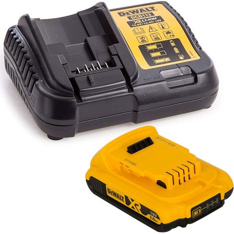 Dewalt DCB183 XR 18v Battery Li-Ion 2.0Ah DCB183 & DCB113 Charger (1/2)
