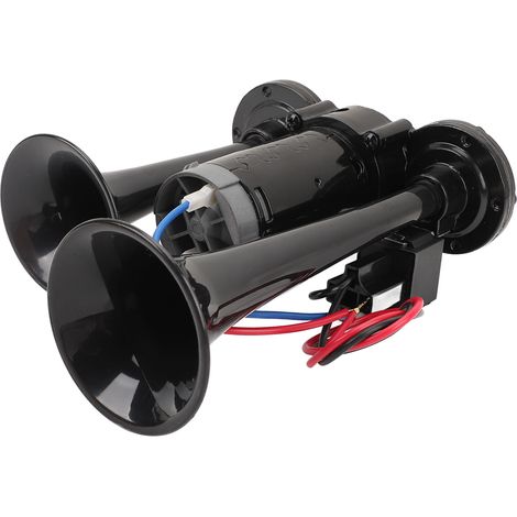 Klaxon double trompette DC24V 130dB, son fort, robuste, Installation facile, Air pour camion, voiture, Train, Van, Yacht. (1/5)