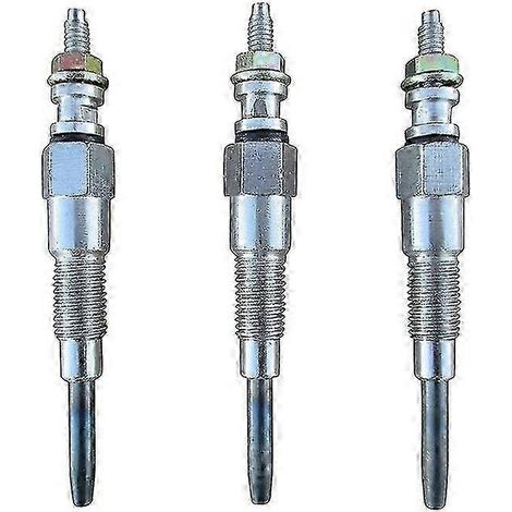 Lot de 3 bougies de préchauffage 16851-65512 pour Kubota D722 D902 D905 D1005 D1105 16851-65510 (1/5)
