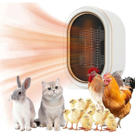 Chauffage pour niche pour chien, chauffage électrique pour animaux de compagnie pour l'hiver - Taille unique - Blanc (1/5)
