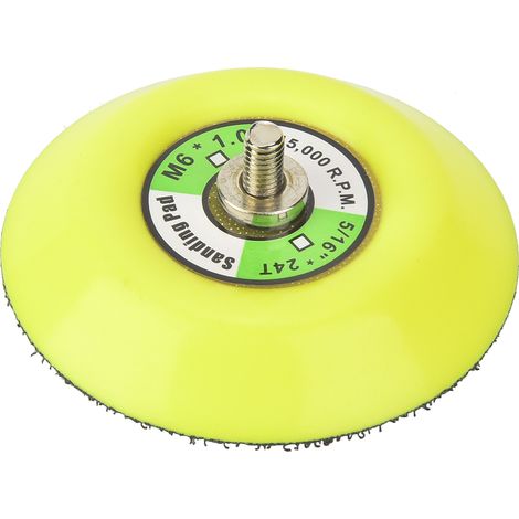 Ortviai Disque abrasif pneumatique auto-adhésif 75 mm pour ponceuse – plateau de polissage en caoutchouc résistant (1/5)
