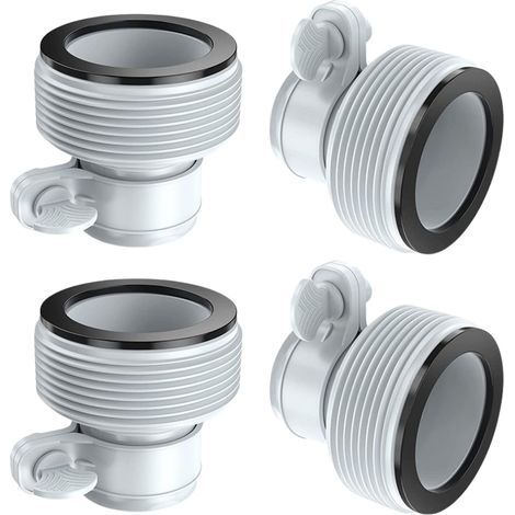 Set mit 4 Poolschlauchadaptern, Typ B Poolschlauchadapter, 1,5" Poolschlauchadapter, austauschbare Gewindeanschlüsse (1/5)