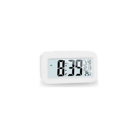 LCD Horloge Digitale Réveil, Réveil De Voyage avec Température Date Snooze, Horloge Numérique sans Tic-Tac pour Chambre Bureau de la Famille (1/5)