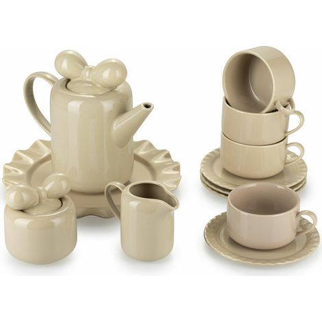 Juego de café Sofia Beige 7 piezas (1/5)
