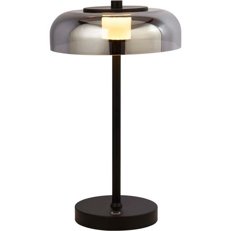 Tischleuchte Schreibtischlampe Nachttischlampe LED Dimmbar Schwarz H 39 cm (1/3)