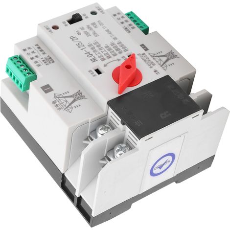 Interrupteur de Transfert Automatique 40A 2P 230V pour Rail DIN - Alimentation de Secours (1/5)