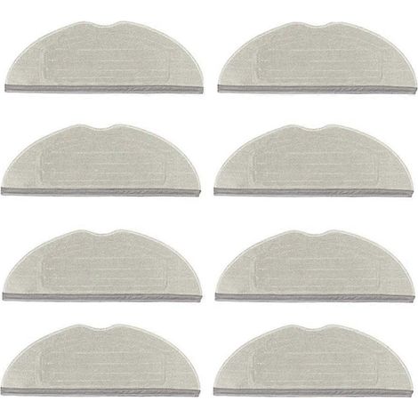 Serpillière Cloth Pads pour Dreame Mova S10/Trouver S10/Mova S10 Plus/Trouver Plus Aspirateur pièce détachée 8PCS