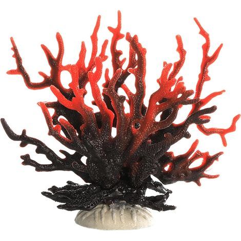 1 Ornement Corail, PVC Résistant, Décoration Aquarium, Terrarium Reptile, Maison (1/5)