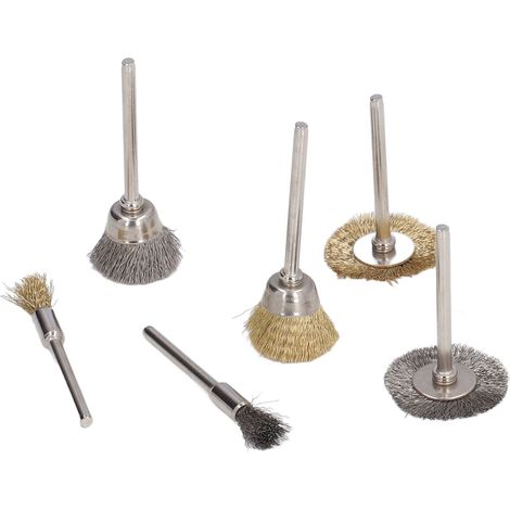 Ensemble de 36 brosses à meules métalliques, meules de polissage en laiton et en acier inoxydable, kit d'outils de nettoyage complet (1/5)