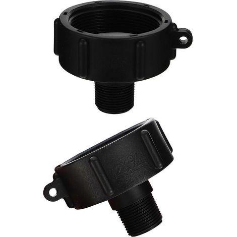 Adaptateur pour conteneur IBC, connecteur pour réservoir d'eau, pour une utilisation en extérieur (lot de 4 pièces) (1/5)