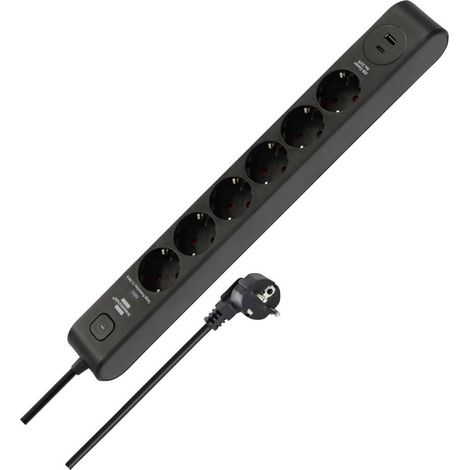 Brennenstuhl 1150790602 Multipresa Nero, Antracite Schuko 1 pz. (1/5)