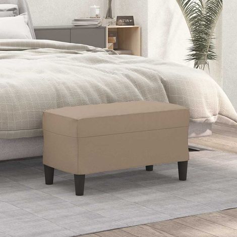 vidaXL Banc Cappuccino 70x35x41 cm Similicuir (1/5)